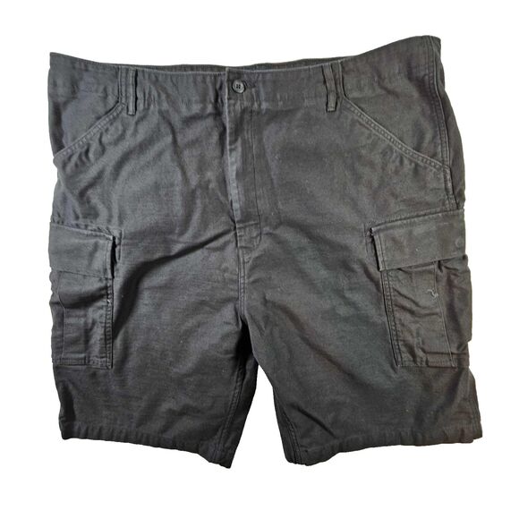 Levi Strauss Two Horse Brand Cargo Shorts Men's Size 44 Black Utility Pockets - Picture 1 of 13